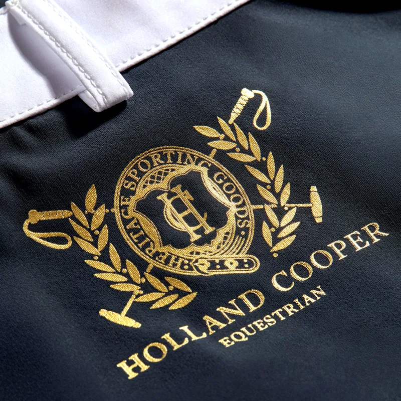 Holland Cooper Gatcombe Ladies Short Sleeve Show Shirt - Ink Navy-6