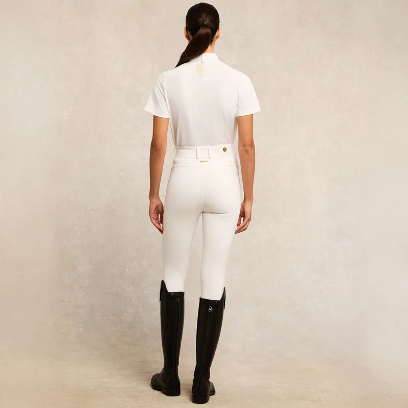 Holland Cooper Gatcombe Ladies Short Sleeve Show Shirt - White-6