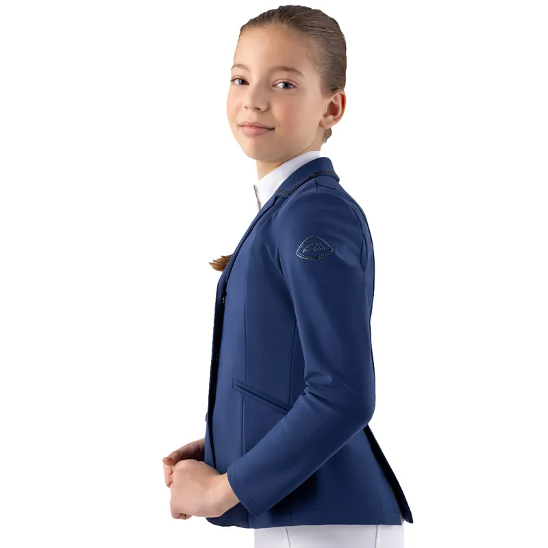Equiline Giacca Junior Girls Show Jacket - Navy Peony-3
