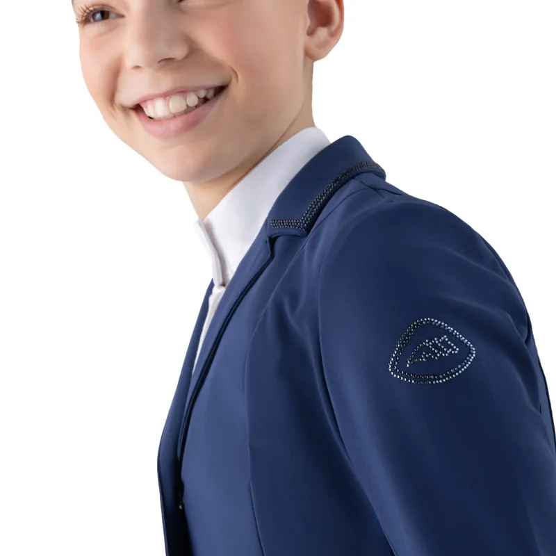 Equiline Giacca Junior Girls Show Jacket - Navy Peony-1