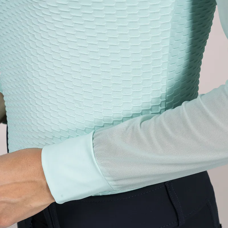 Schockemohle Gianna Style Ladies Training Shirt - Aqua Sea-1