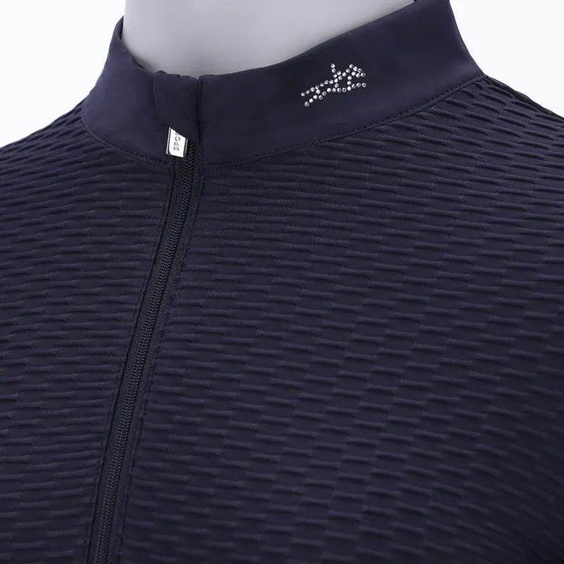 Schockemohle Gianna Style Ladies Training Shirt - Dark Navy-2