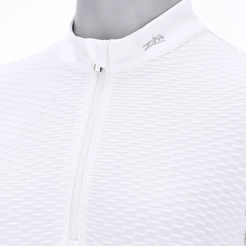 Schockemohle Gianna Style Ladies Competition Shirt - Optical White-2
