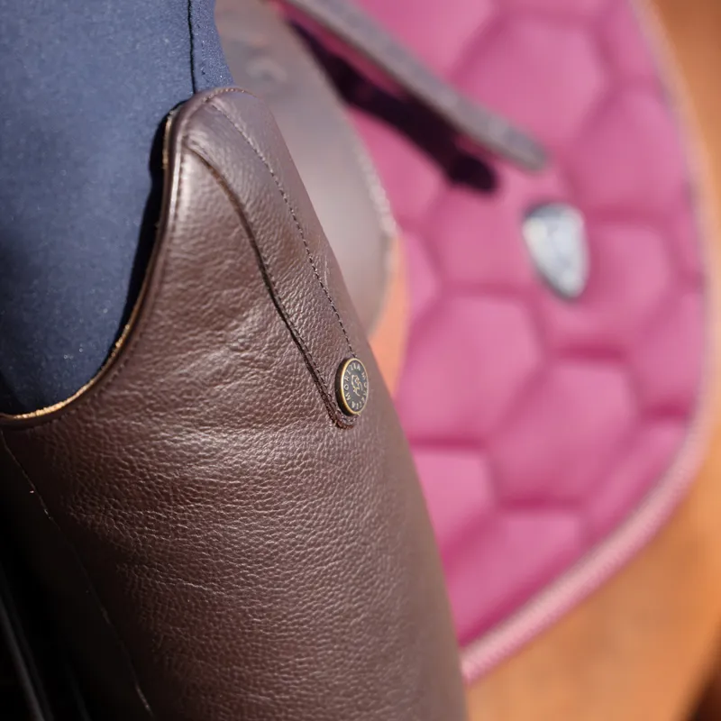 Moretta Gianna Ladies Tall Riding Boots - Tall Height - Brown-11