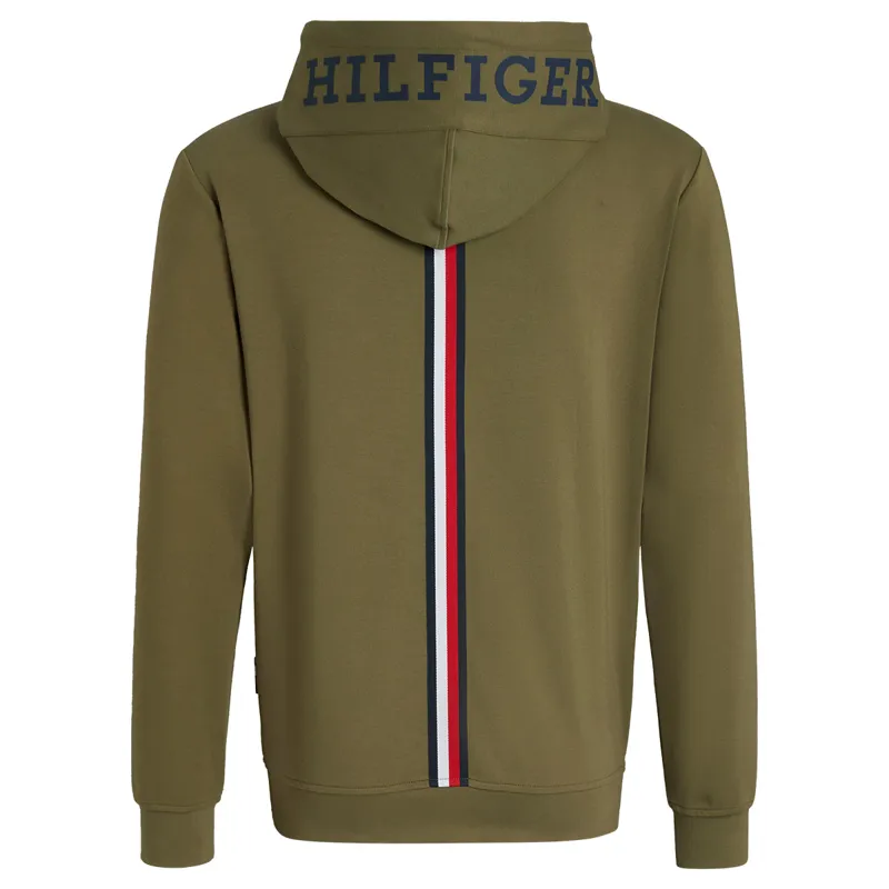 Tommy Hilfiger Glenn Mens Zip Up Hoodie - Utility Olive-5