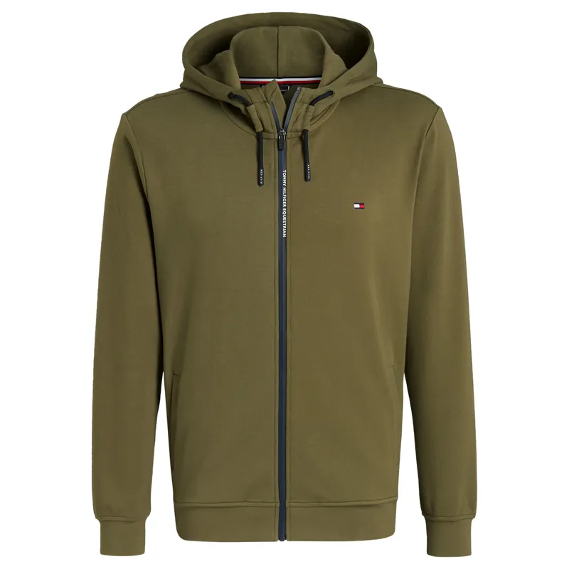 Tommy Hilfiger Glenn Mens Zip Up Hoodie - Utility Olive-4