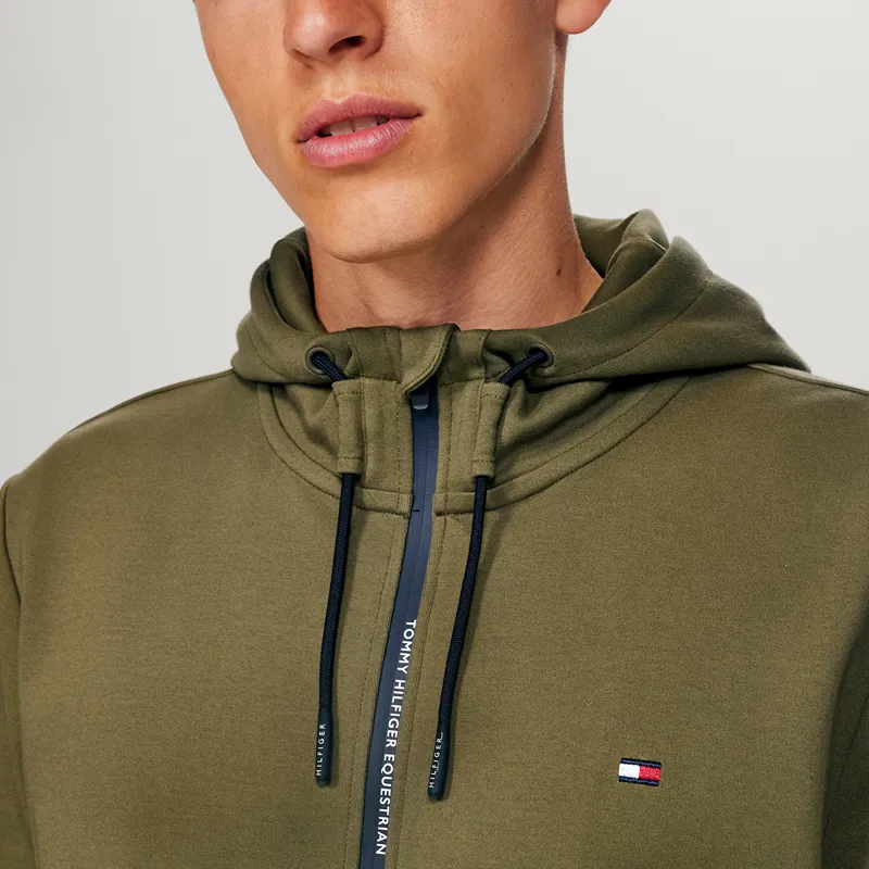 Tommy Hilfiger Glenn Mens Zip Up Hoodie - Utility Olive-2