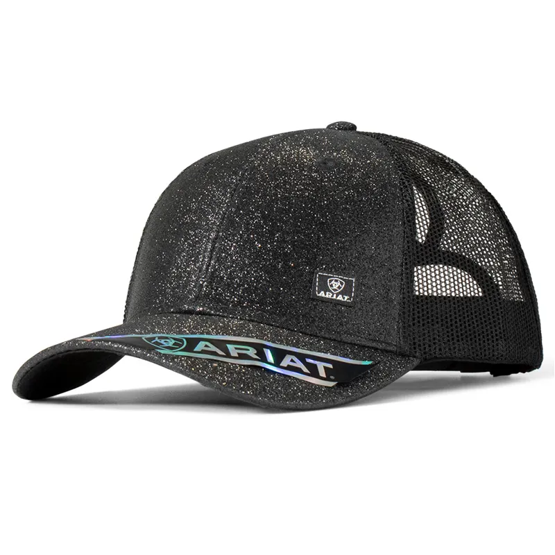 Ariat Messy Bun Glitter Ladies Cap Black