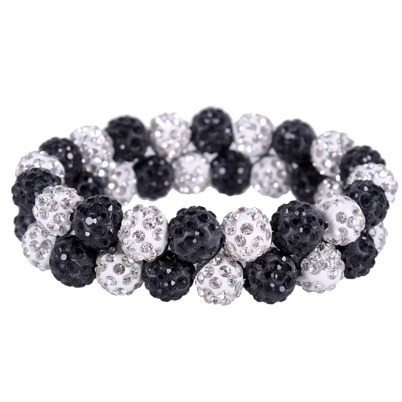 QHP Gloss Hair Scrunchie - White/Black