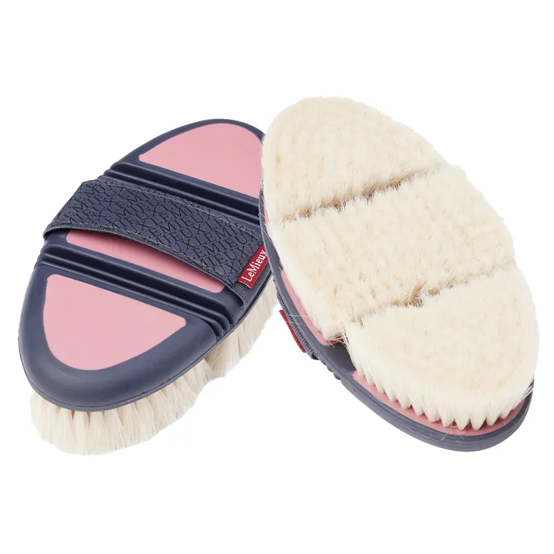 LeMieux Flexi Goats Hair Body Brush - Peony