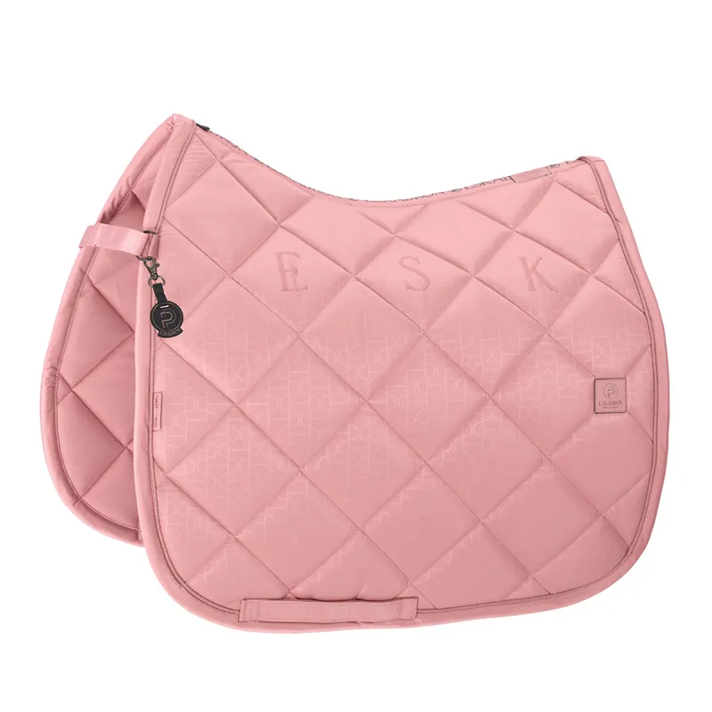 Eskadron Platinum Glossy Bit Dressage Saddlecloth - Soft Rouge