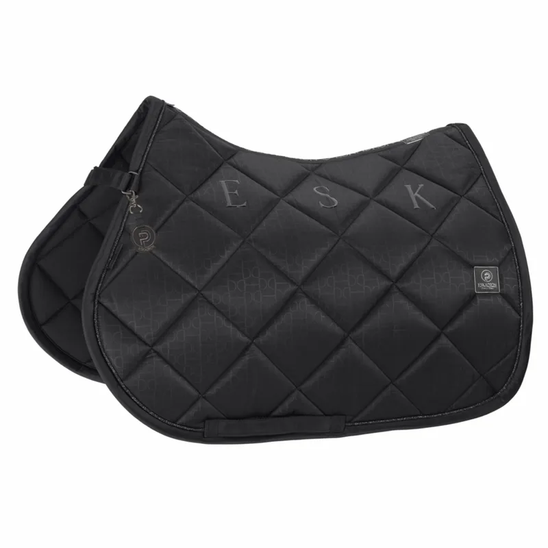 Eskadron Platinum Glossy Bit Saddlecloth - Black