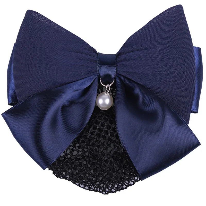 QHP Grace Hair Bow - Navy