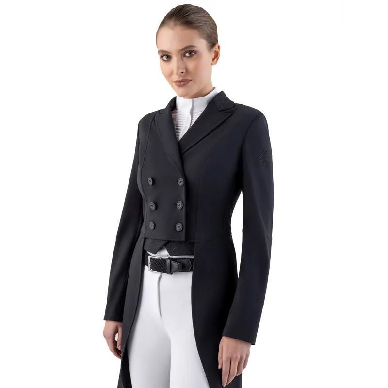 Equiline Graco Womens Competition Tail Coat - Black-2