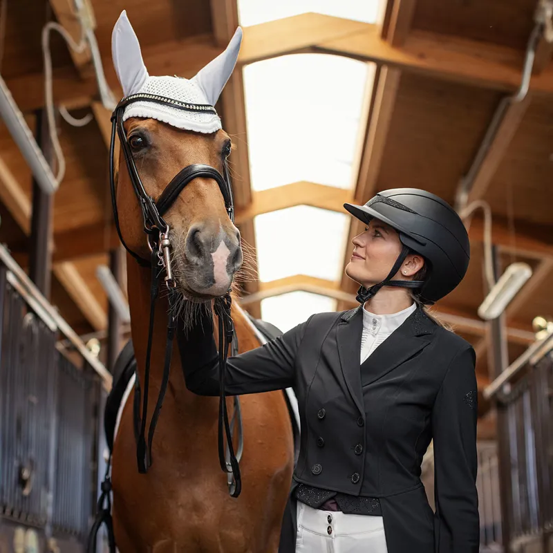 Equiline Graco Womens Competition Tail Coat - Black-1