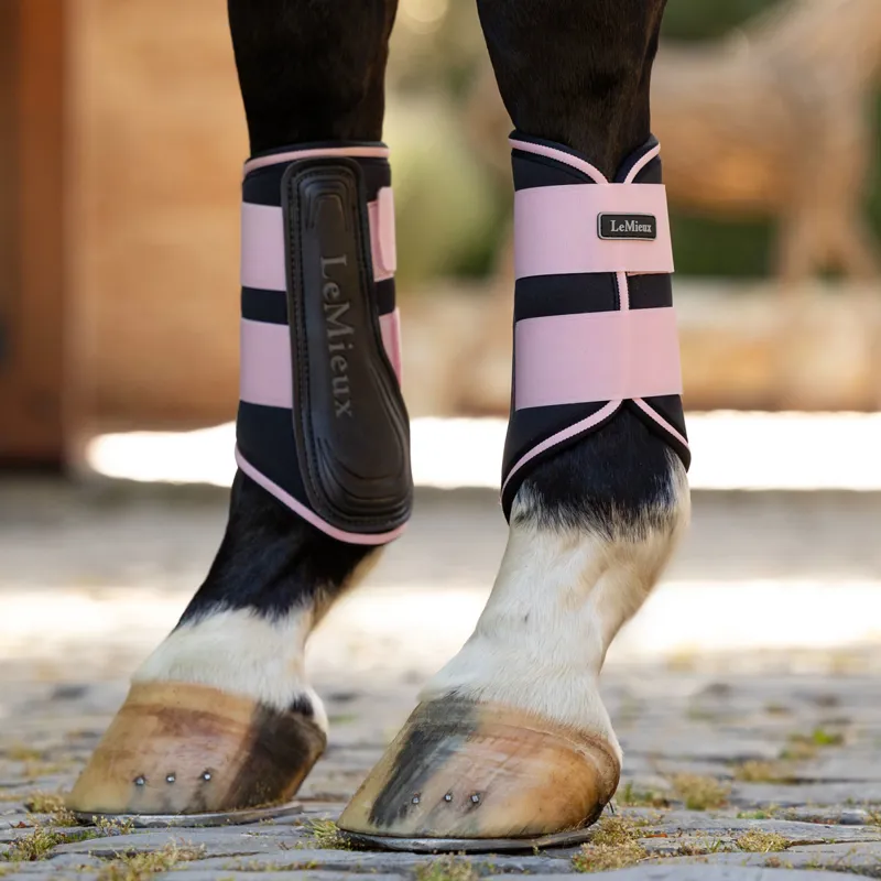 LeMieux Grafter Brushing Boots - Blossom-5