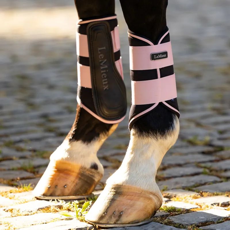 LeMieux Grafter Brushing Boots - Blossom-2