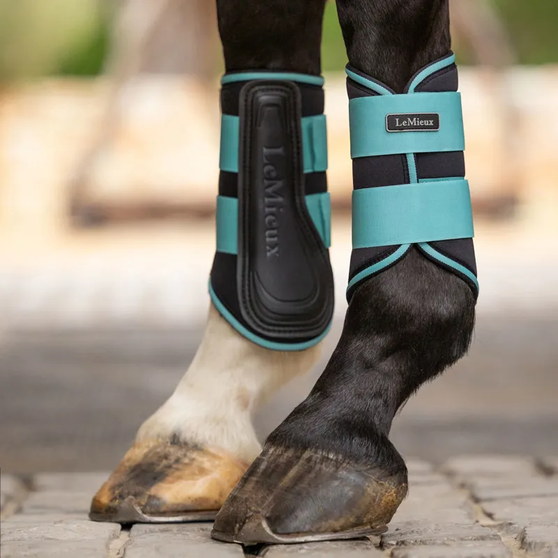 LeMieux Grafter Brushing Boots - Lagoon-6