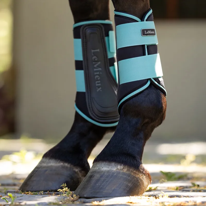 LeMieux Grafter Brushing Boots - Lagoon-4