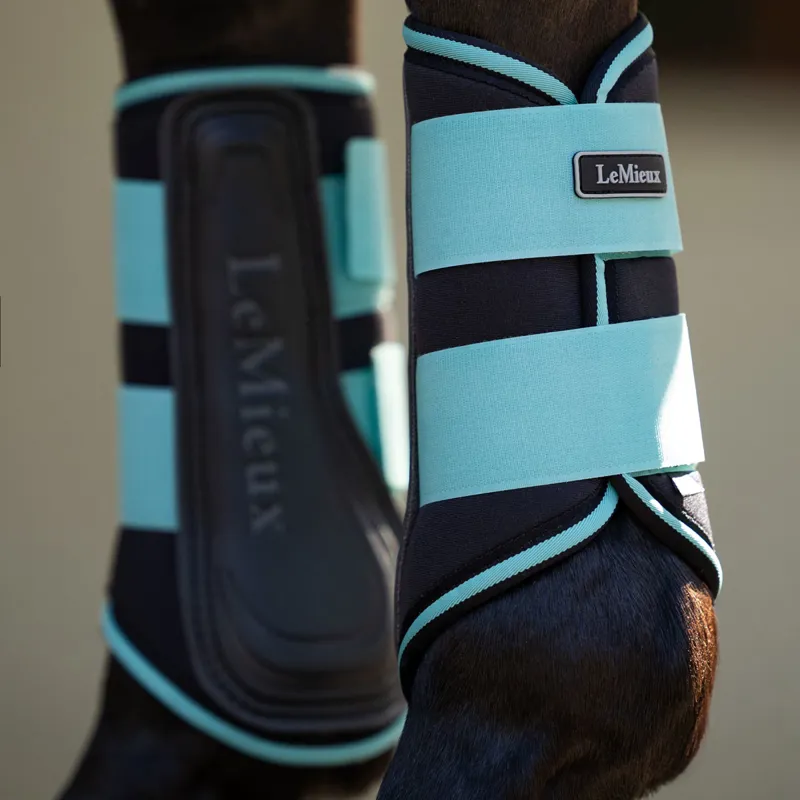 LeMieux Grafter Brushing Boots - Lagoon-2