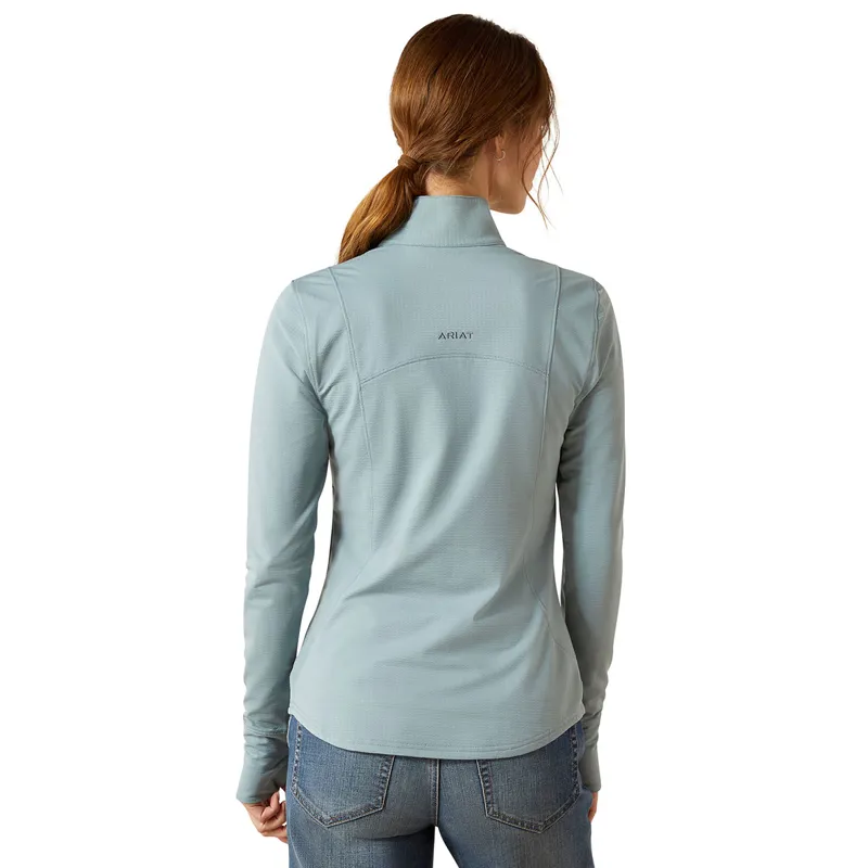 Ariat Gridwork 2.0 1/4 Zip Womens Base Layer - Lead-2