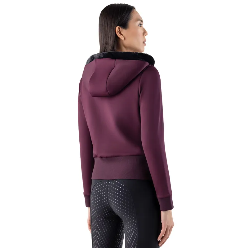 Equiline Gur Womens Zip Up Hoodie - Amaranto-1