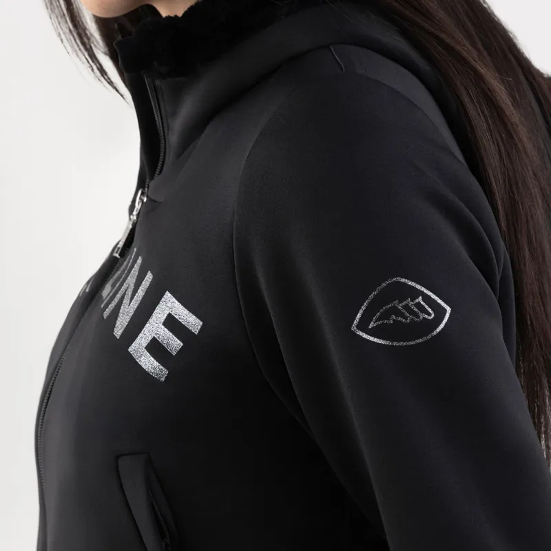 Equiline Gur Womens Zip Up Hoodie - Black-3