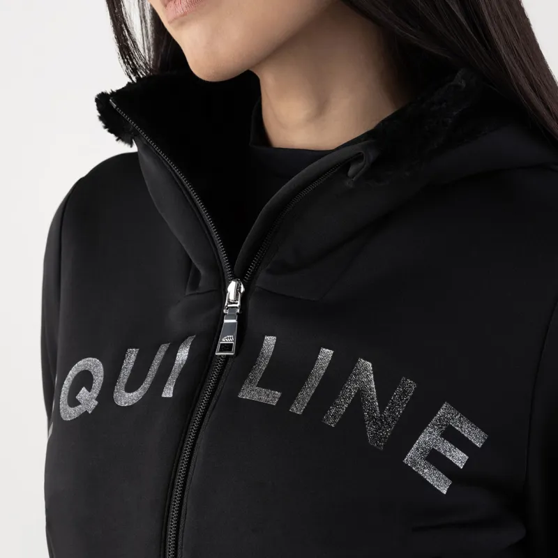 Equiline Gur Womens Zip Up Hoodie - Black-2
