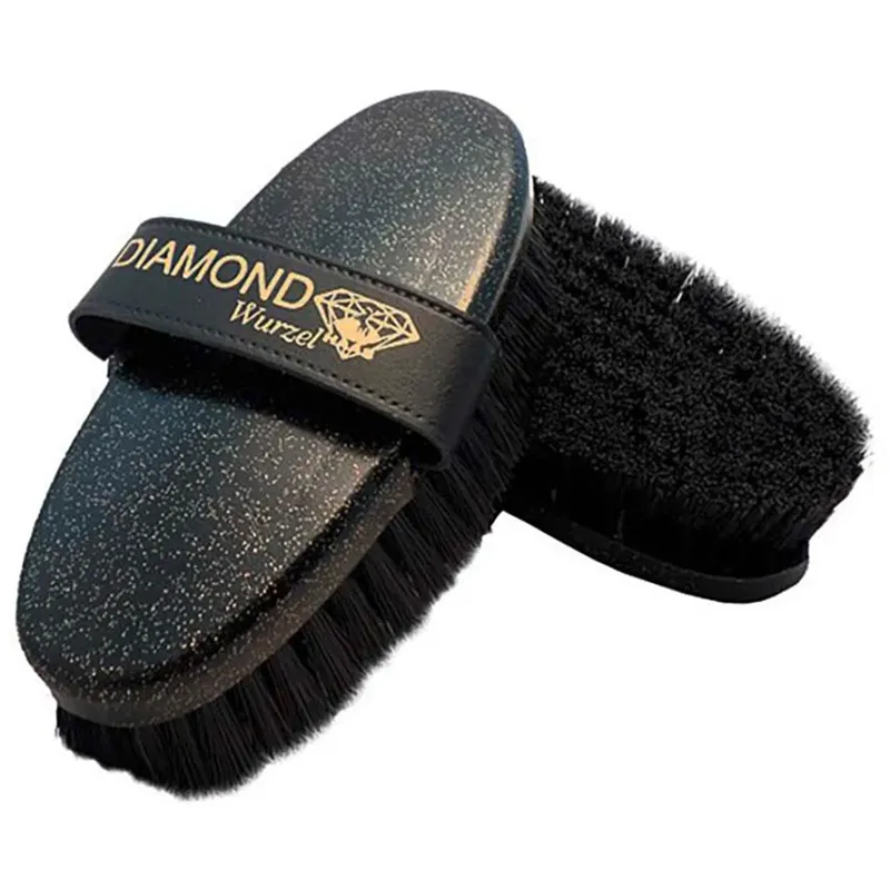 HAAS Diamond Gloss Irritation Bristle Body Brush - Black Glitter