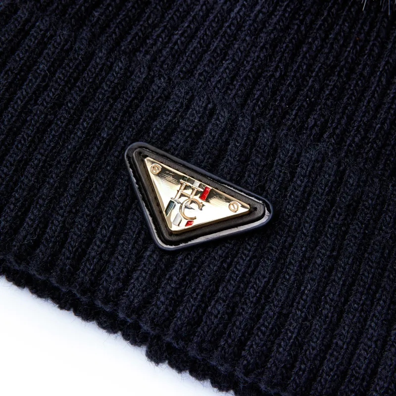 Holland Cooper Burghley Bobble Hat - Ink Navy-3