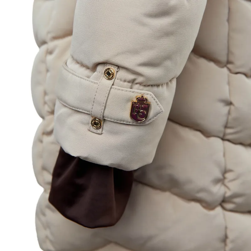 Holland Cooper Chamonix Ladies Long Quilted Jacket - Stone-6