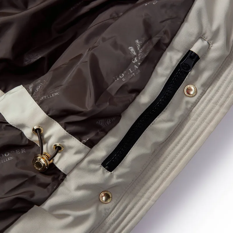 Holland Cooper Chamonix Ladies Long Quilted Jacket - Stone-10