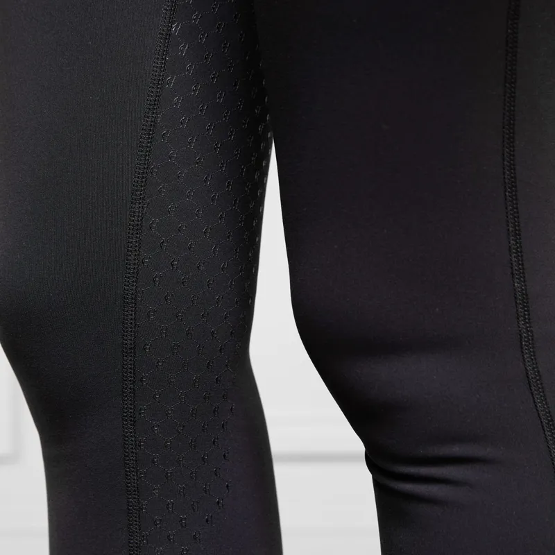 Holland Cooper Halcot Full Grip Ladies Thermal Riding Tights - Black-3
