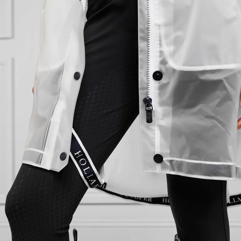 Holland Cooper Manege Waterproof Ladies Long Rain Jacket - Clear-3