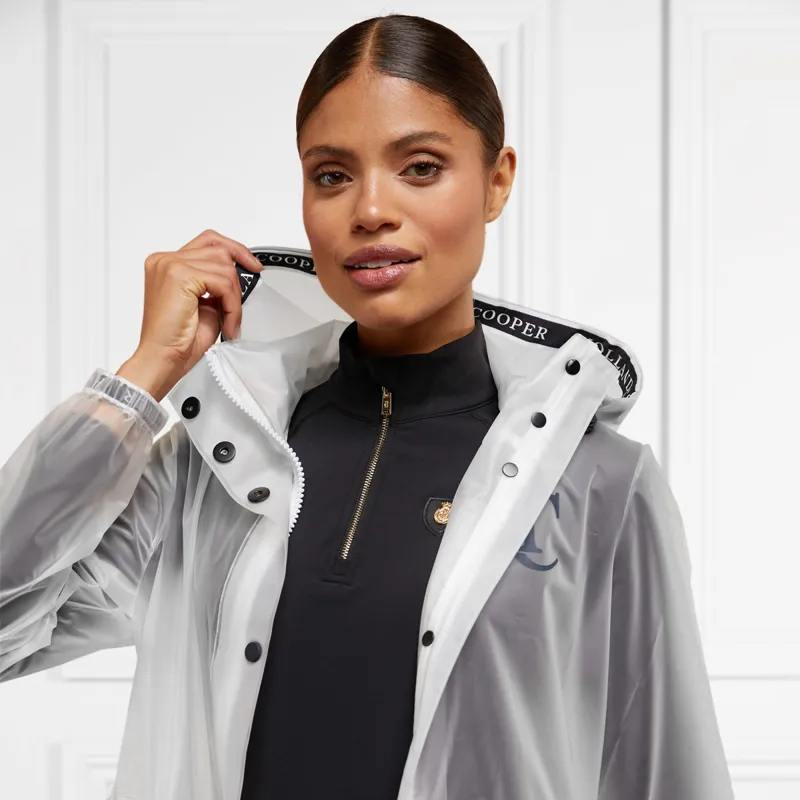 Rain jacket discount with drawstring waist