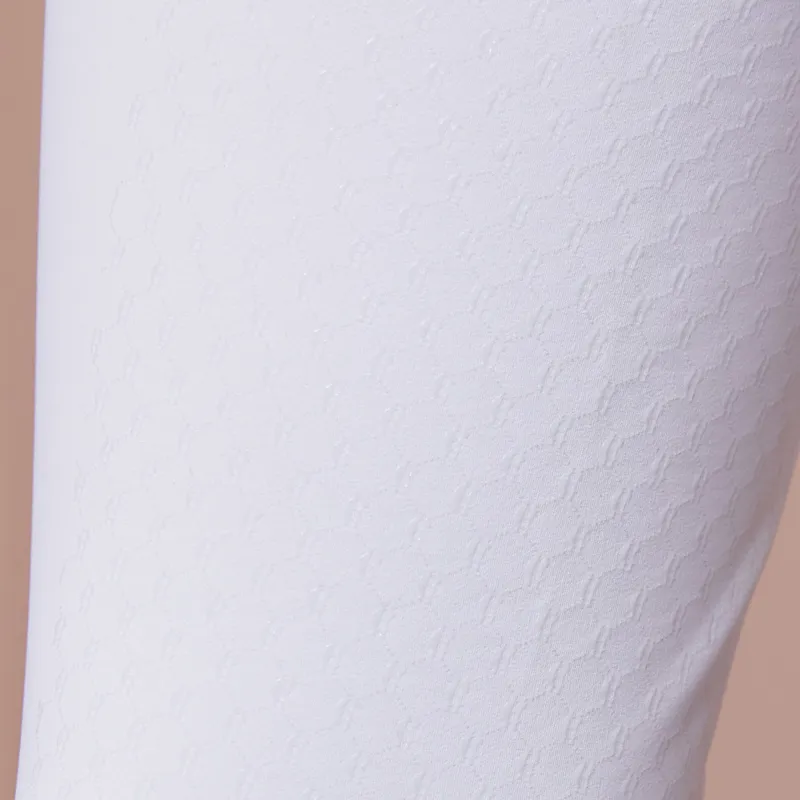 Holland Cooper Premium High Rise Ladies Competition Breeches - White-3