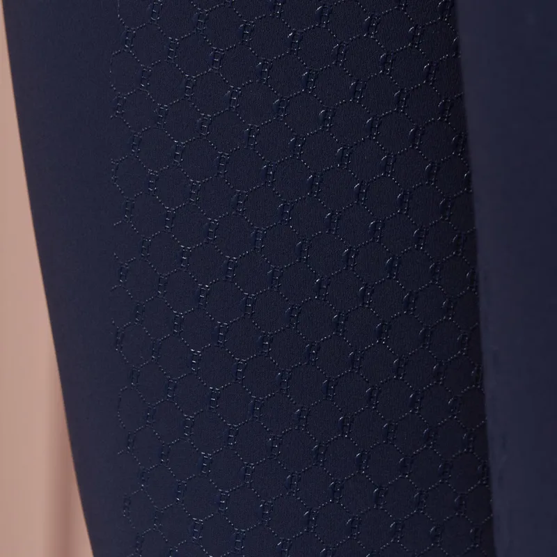 Holland Cooper Premium High Rise Full Grip Womens Breeches - Yale Blue-3