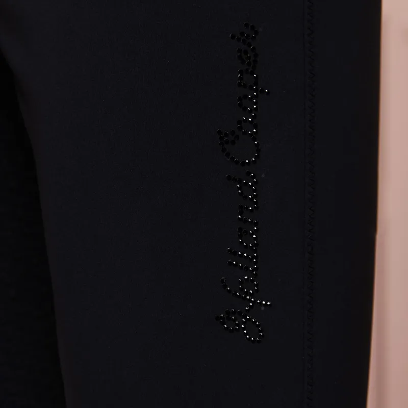 Holland Cooper Premium Mid Rise Full Grip Ladies Breeches - Black-2