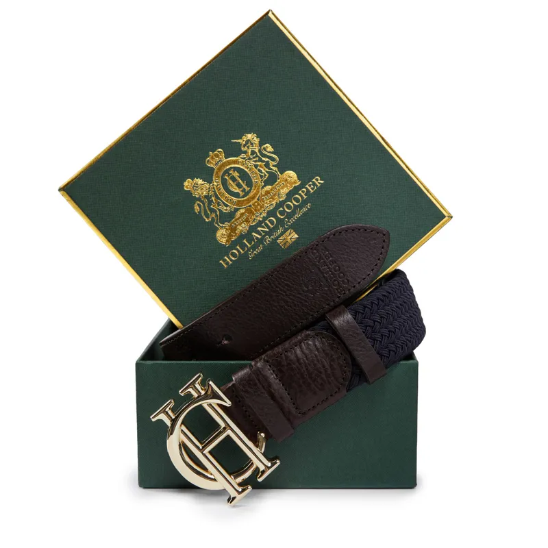 Holland Cooper Heritage Belt - Ink Navy-1