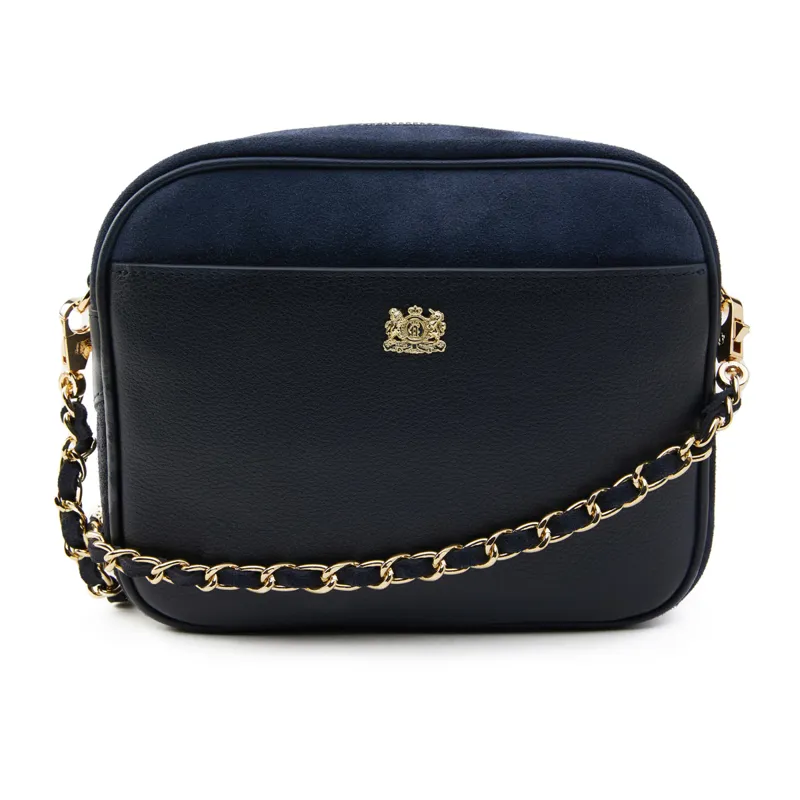 Holland Cooper Soho Camera Bag - Ink Navy Suede-1