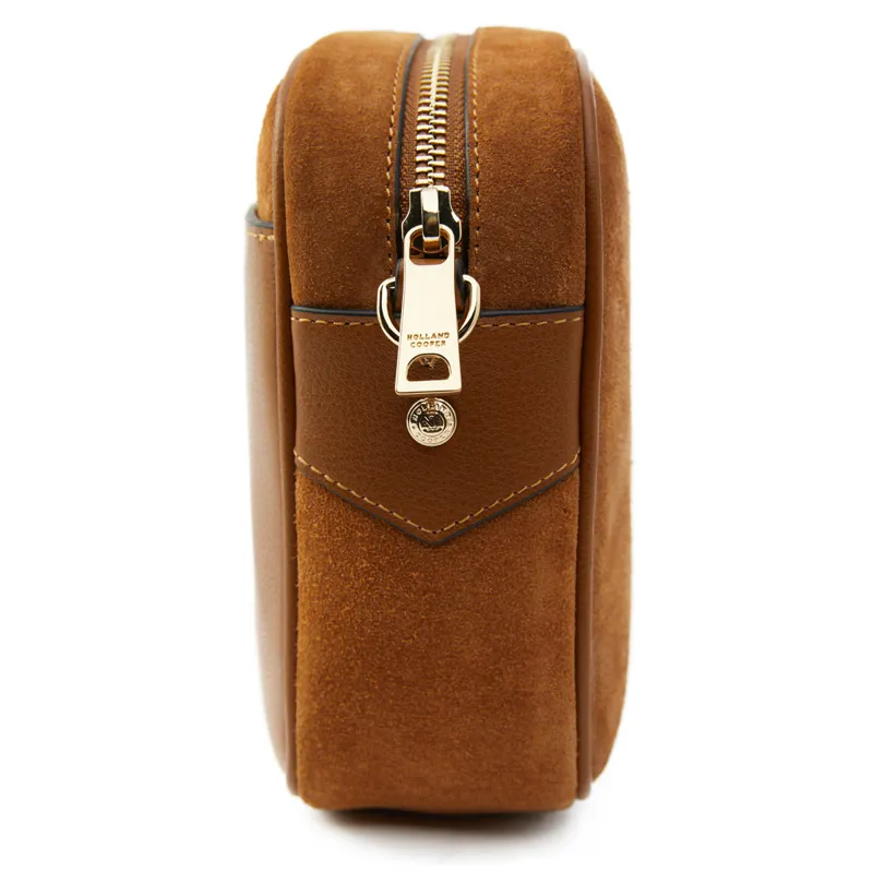 Holland Cooper Soho Camera Bag - Tan Suede-2