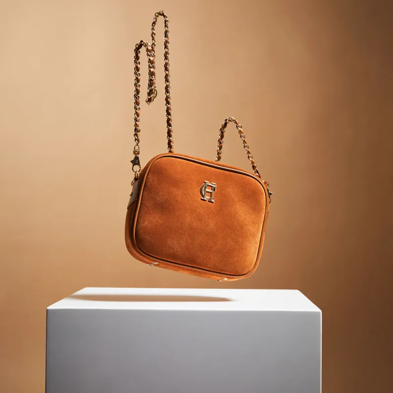 Holland Cooper Soho Camera Bag - Tan Suede-3