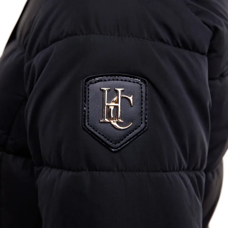 Holland Cooper Stoneleigh Womens Longline Quilted Coat - Black-4