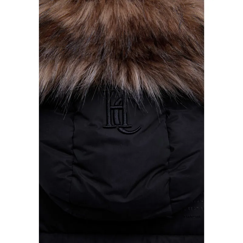 Holland Cooper Stoneleigh Womens Longline Quilted Coat - Black-6