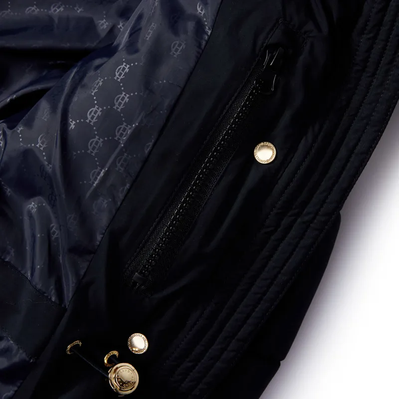 Holland Cooper Stoneleigh Ladies Longline Quilted Jacket - Ink Navy-9