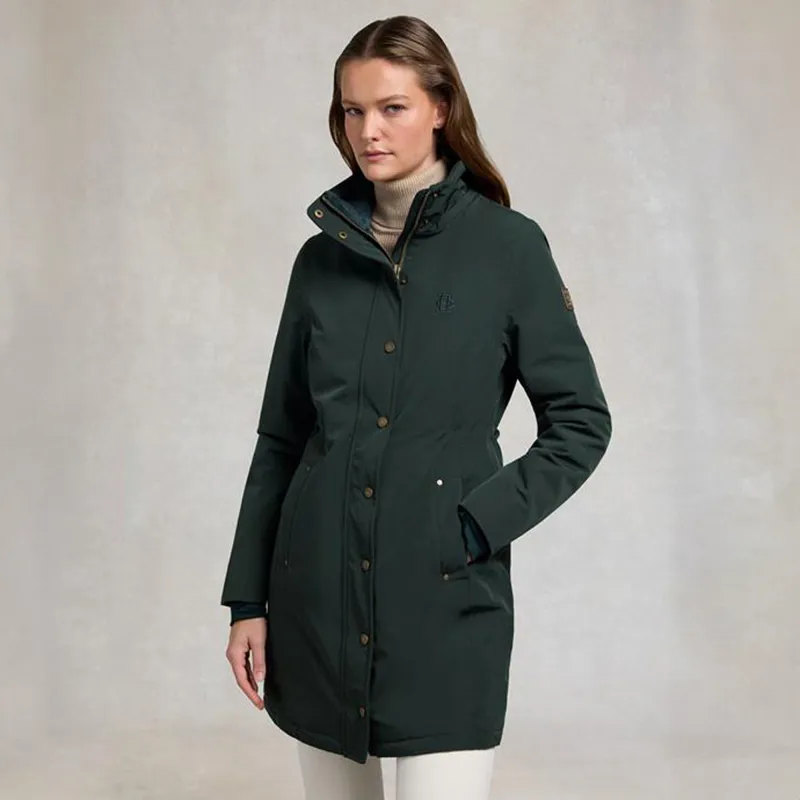 Holland Cooper Team Womens Waterproof Coat - Ivy Green