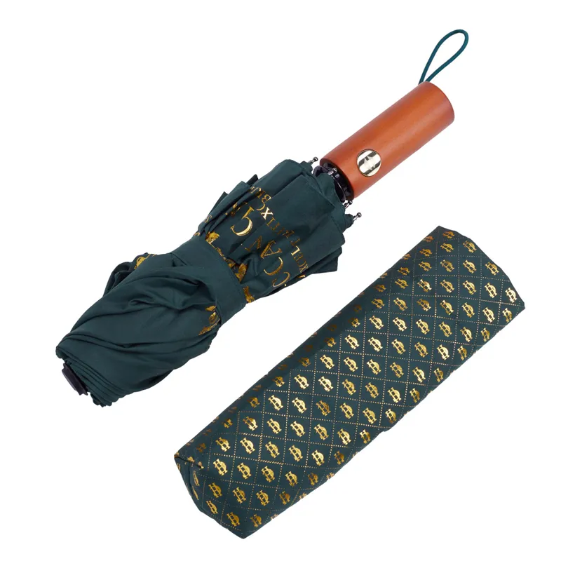 Holland Cooper Mini Umbrella - Racing Green-3