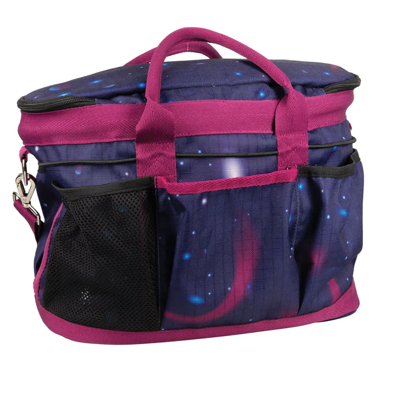 Hy Equestrian Out Of This World Grooming Bag - Navy/Magenta-1