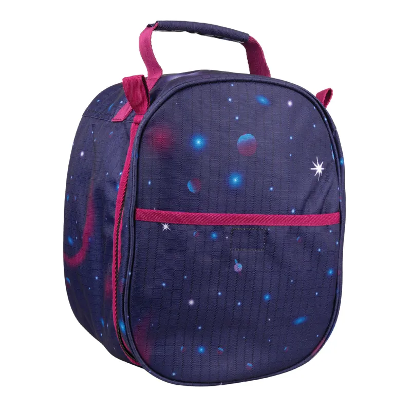 Hy Equestrian Out Of This World Riding Hat Bag - Navy/Magenta
