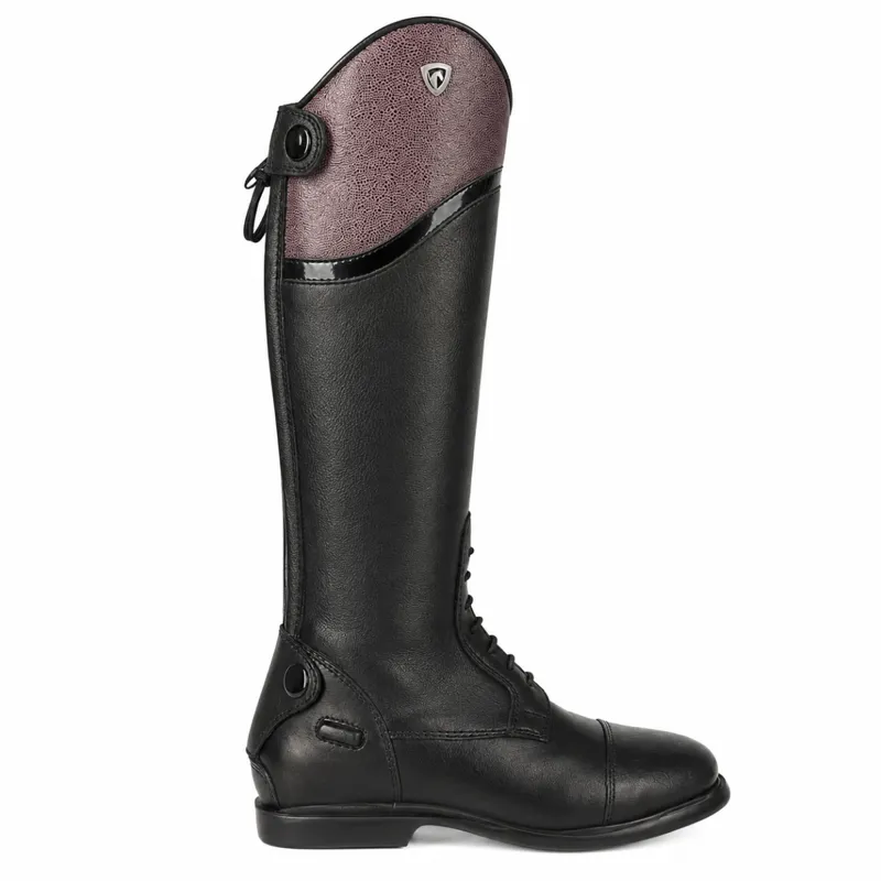 Hy Equestrians Masera Junior Tall Riding Boots - Black/Oxblood